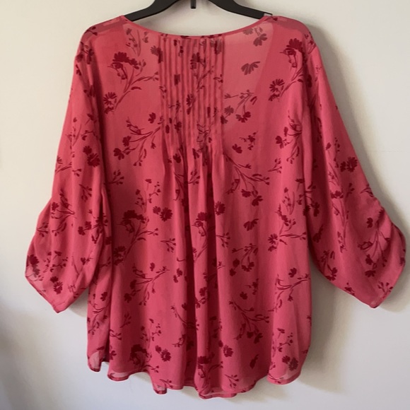 TORRID Floral Blouse Top Shirt Sz 3 - Picture 6 of 8